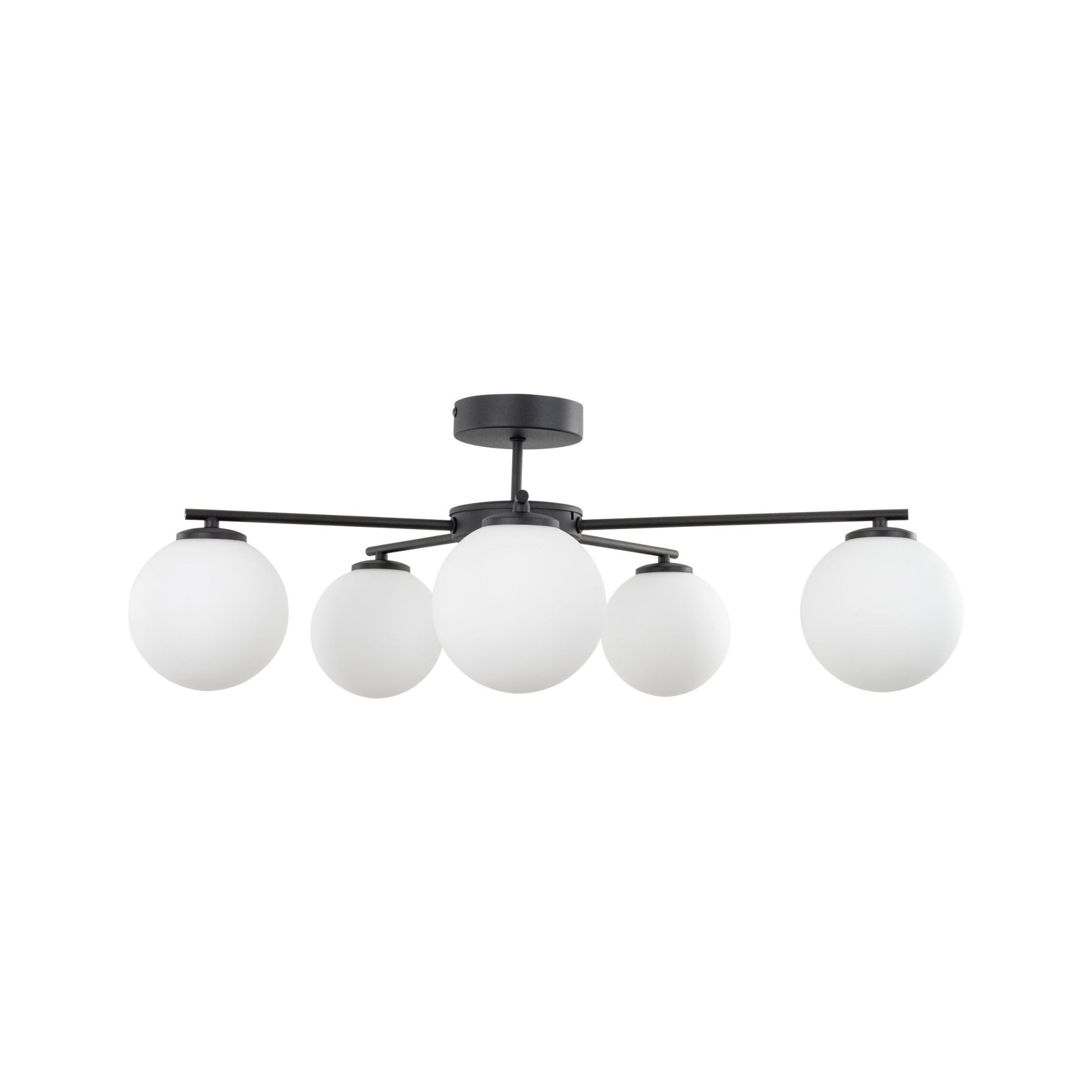 ELTON Black Scandinavian Ceiling Lamp for Living Room, Bedroom & Hallway - Dekor Butik