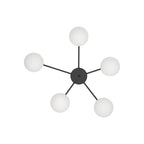 ELTON Black Scandinavian Ceiling Lamp for Living Room, Bedroom & Hallway - Dekor Butik
