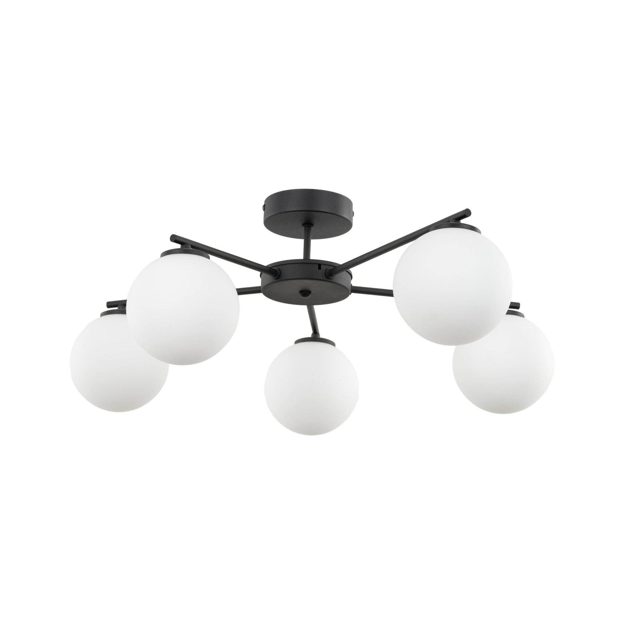 ELTON Black Scandinavian Ceiling Lamp for Living Room, Bedroom & Hallway - Dekor Butik