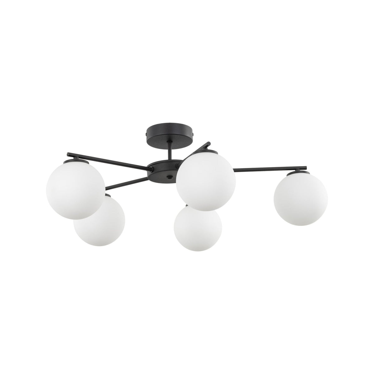 ELTON Black Scandinavian Ceiling Lamp for Living Room, Bedroom & Hallway - Dekor Butik