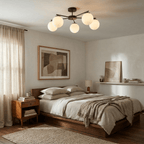 ELTON Black Scandinavian Ceiling Lamp for Living Room, Bedroom & Hallway - Dekor Butik