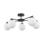 ELTON Black Scandinavian Ceiling Lamp for Living Room, Bedroom & Hallway - Dekor Butik