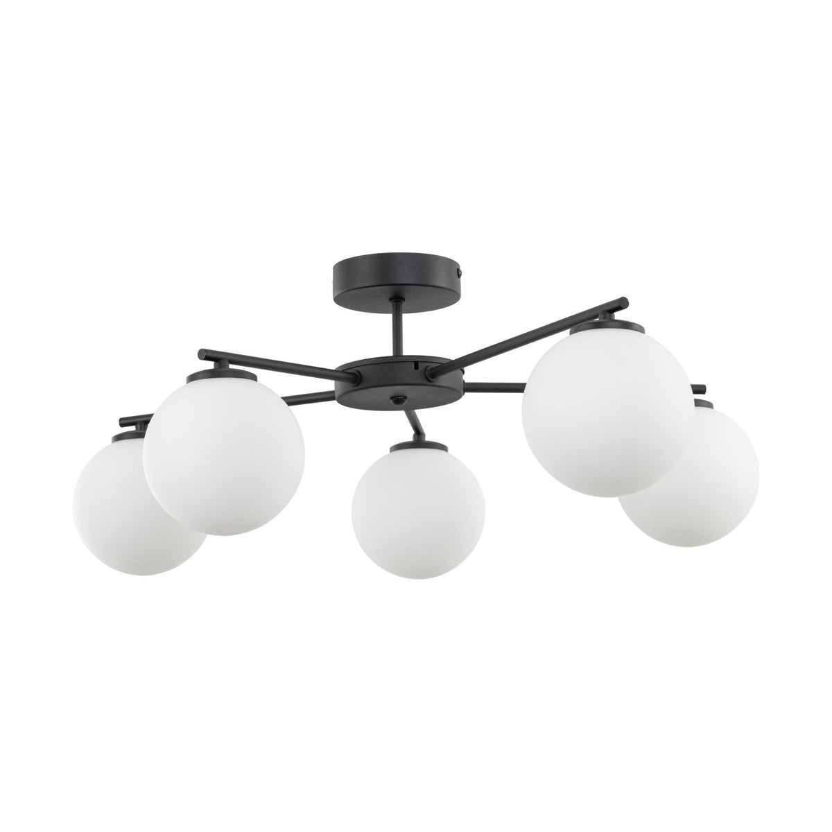 ELTON Black Scandinavian Ceiling Lamp for Living Room, Bedroom & Hallway - Dekor Butik