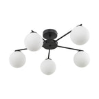 ELTON Black Scandinavian Ceiling Lamp for Living Room, Bedroom & Hallway - Dekor Butik