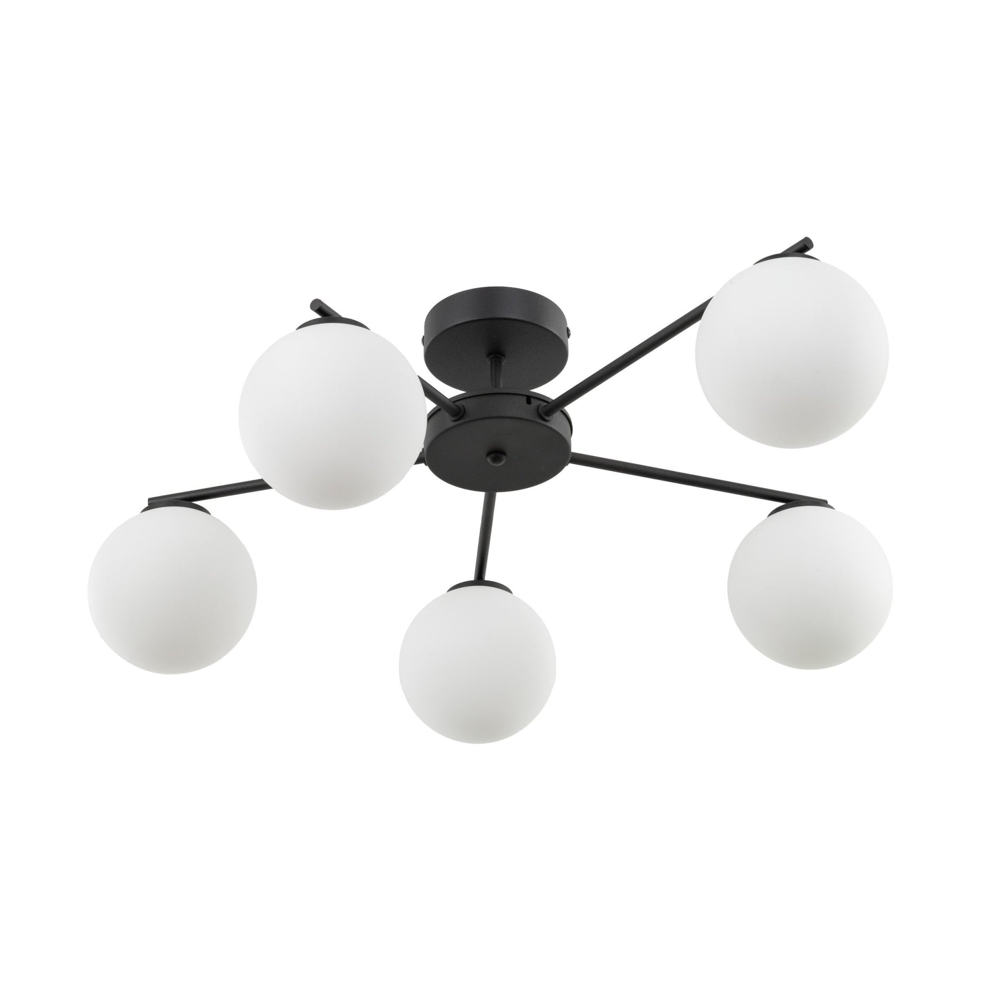 ELTON Black Scandinavian Ceiling Lamp for Living Room, Bedroom & Hallway - Dekor Butik