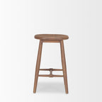 Ernest Medium Brown Wood Counter Stool - Dekor Butik