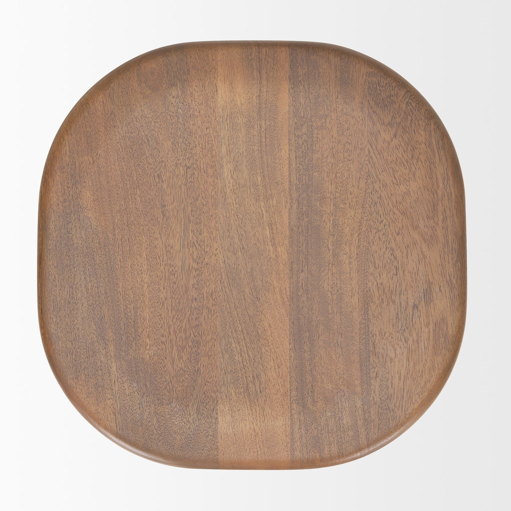 Ernest Medium Brown Wood Counter Stool - Dekor Butik