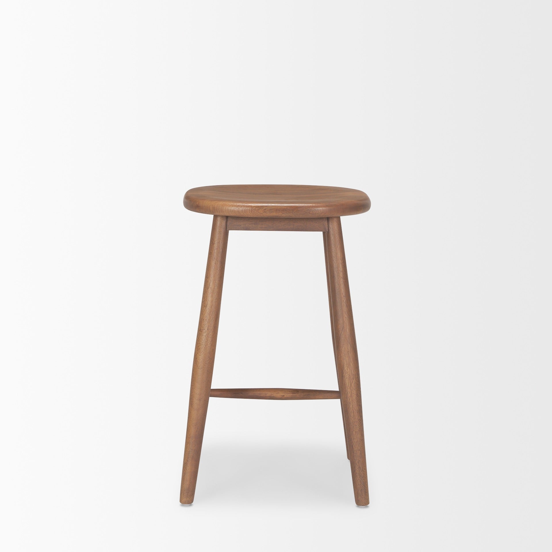 Ernest Medium Brown Wood Counter Stool - Dekor Butik