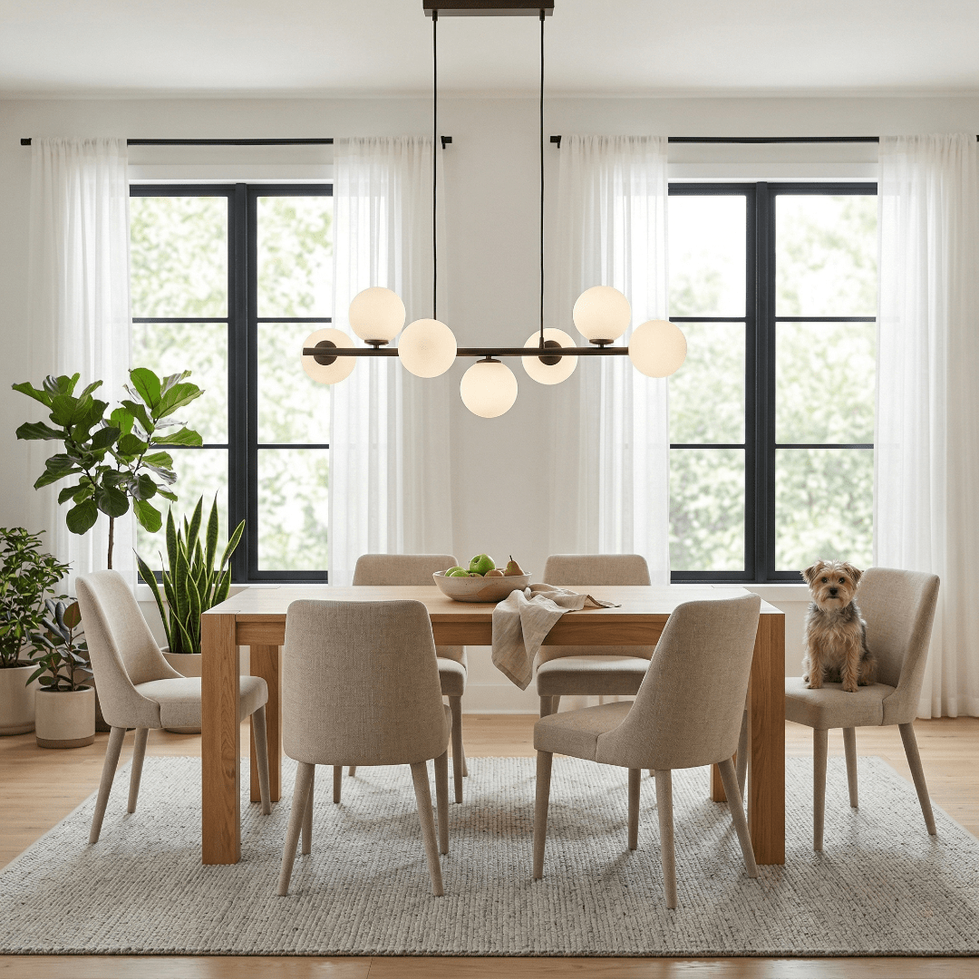 ESTERA Brown Scandinavian Pendant Light 7 - Dekor Butik