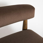 Everest Chair - Dark Base - Velvet Coffee - Dekor Butik