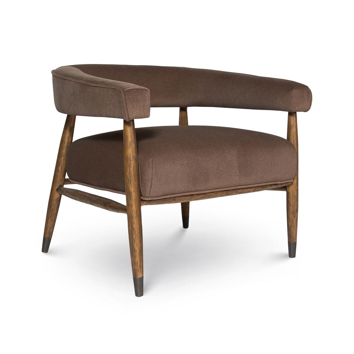 Everest Chair - Dark Base - Velvet Coffee - Dekor Butik