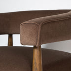 Everest Chair - Dark Base - Velvet Coffee - Dekor Butik