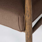 Everest Chair - Dark Base - Velvet Coffee - Dekor Butik