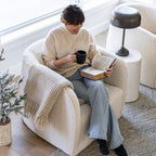 baseEvita Chair - Cream Boucle - Dekor Butik