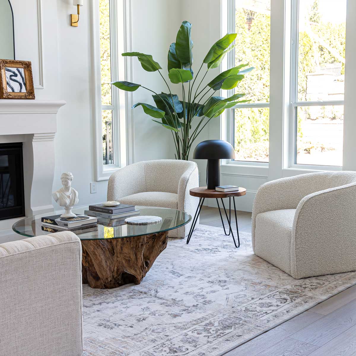 baseEvita Chair - Cream Boucle - Dekor Butik