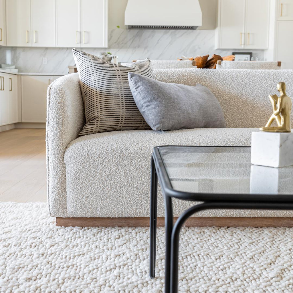 baseEvita Sofa - Cream Boucle - Dekor Butik