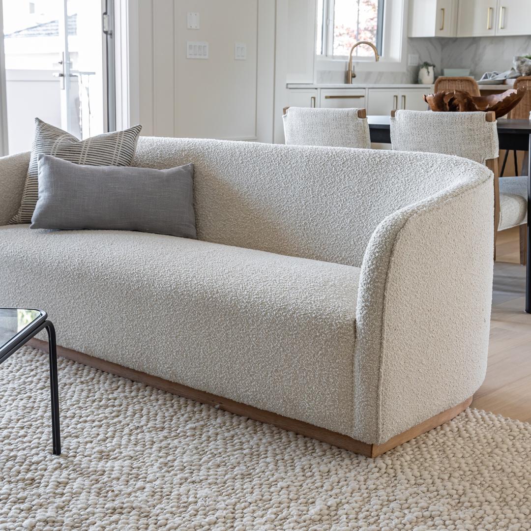 baseEvita Sofa - Cream Boucle - Dekor Butik