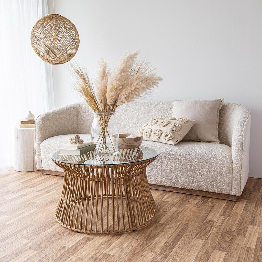 baseEvita Sofa - Cream Boucle - Dekor Butik