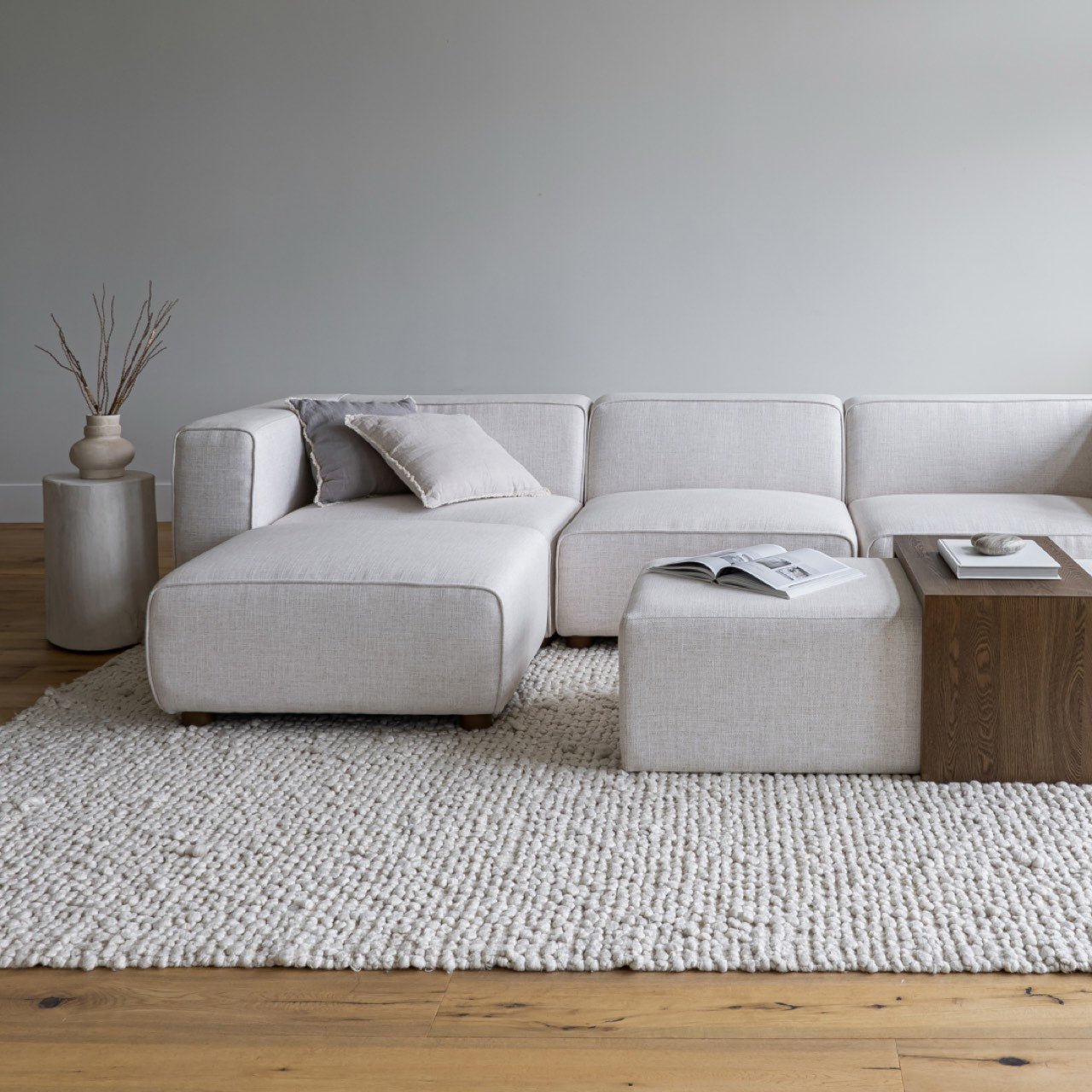 baseFaith Sectional - Cream - Dekor Butik