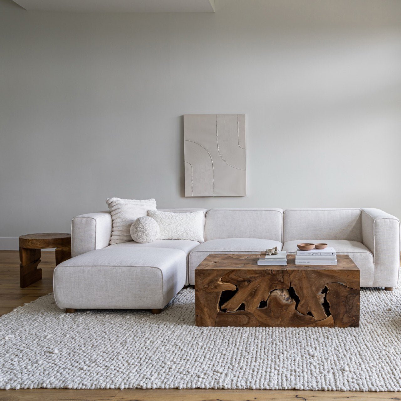 baseFaith Sectional - Cream - Dekor Butik