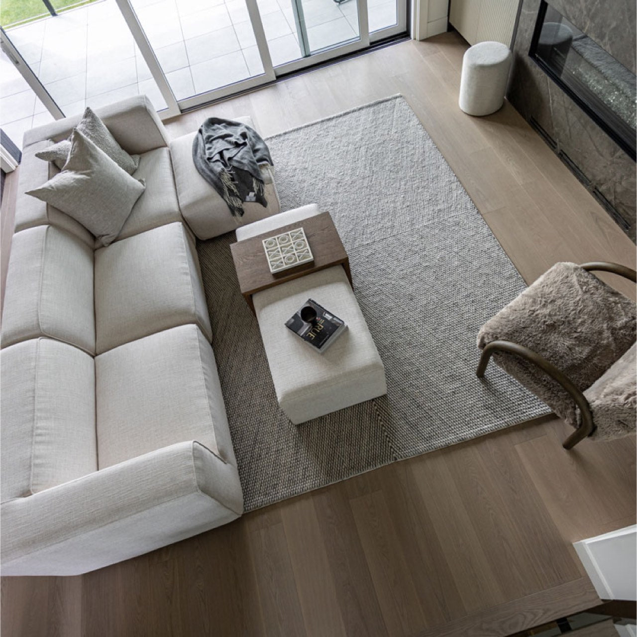 baseFaith Sectional - Cream - Dekor Butik