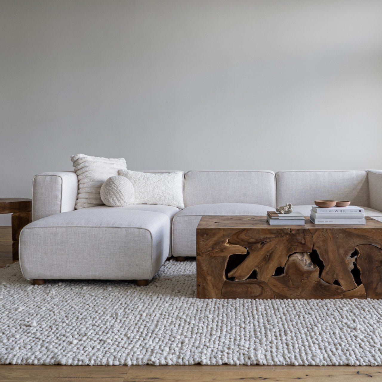 baseFaith Sectional - Cream - Dekor Butik