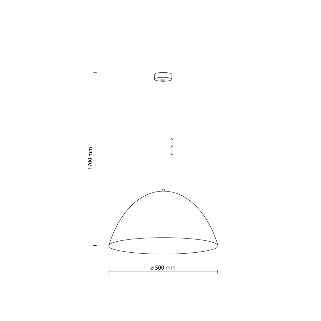 FARO Large Dome Pendant Light for Kitchen Island & Dining Table - Dekor Butik