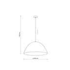 FARO Large Dome Pendant Light for Kitchen Island & Dining Table - Dekor Butik