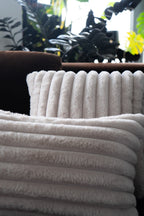 Decorative CushionsFaux Fur Taupe Textured Pillow - Dekor Butik