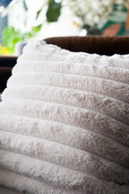 Decorative CushionsFaux Fur Taupe Textured Pillow - Dekor Butik