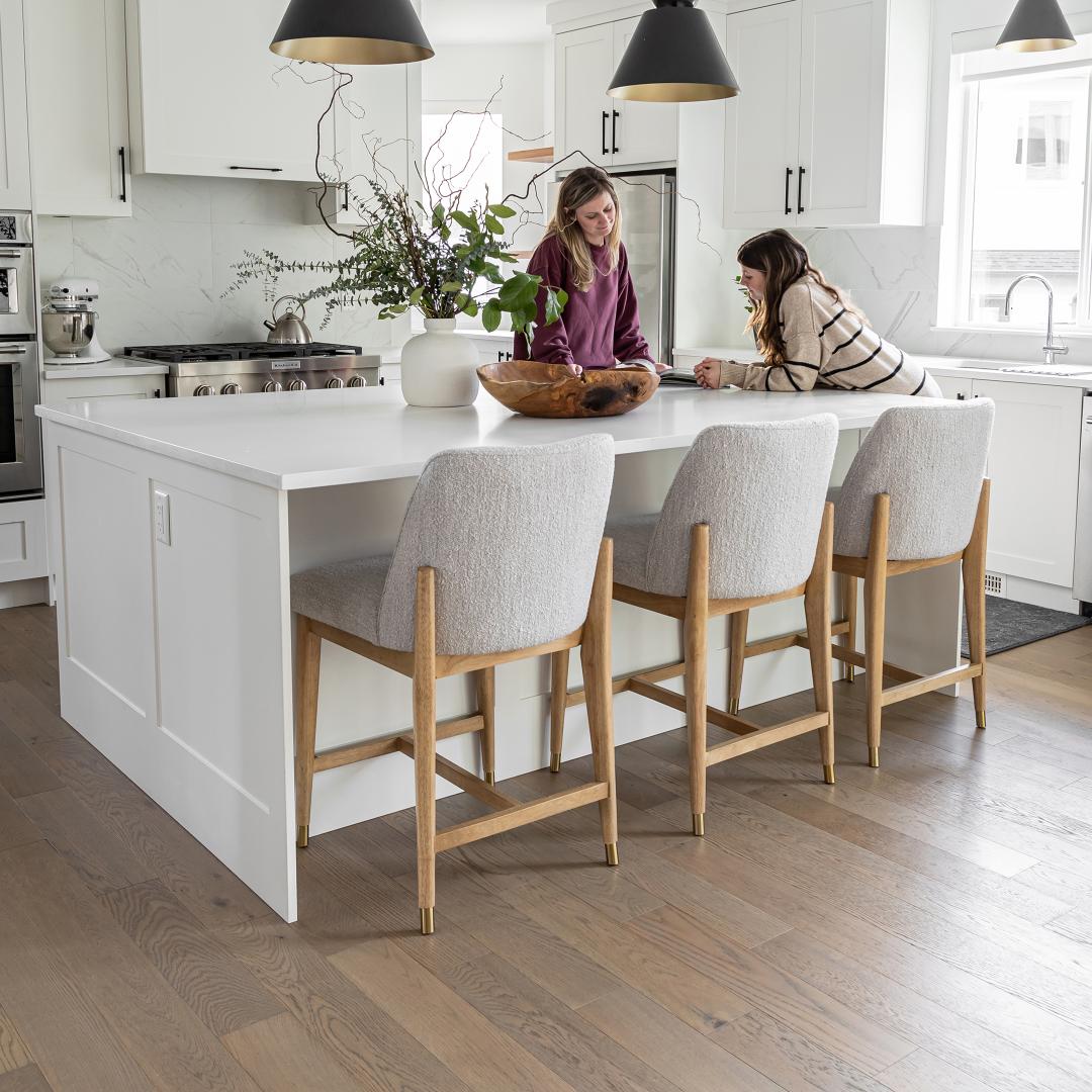 baseFawcett Counter Stool - Taupe Boucle - Blonde - Dekor Butik