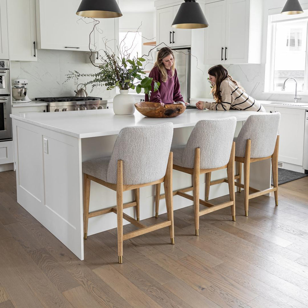 baseFawcett Counter Stool - Taupe Boucle - Blonde - Dekor Butik