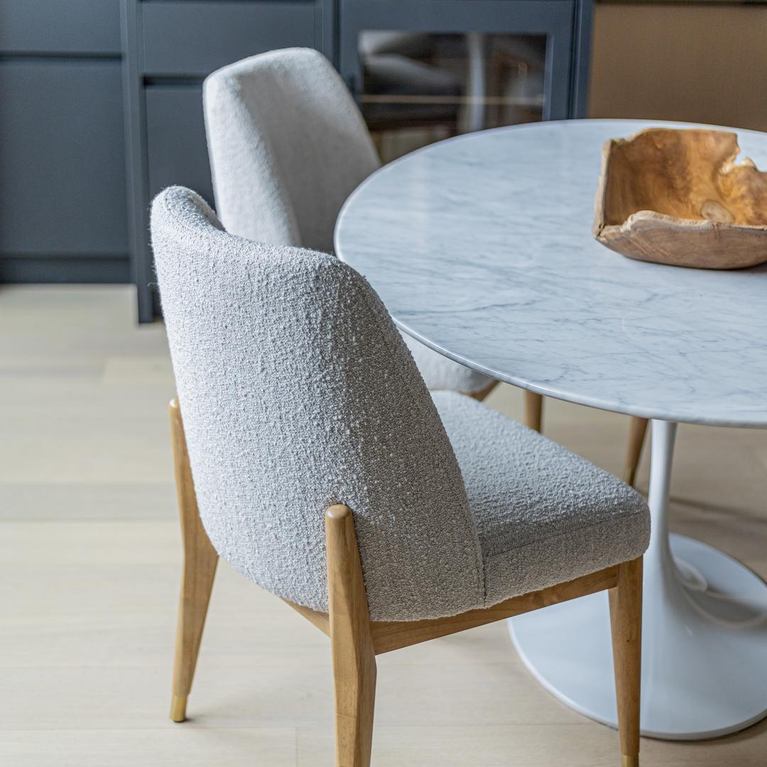baseFawcett Dining Chair - Taupe Boucle - Dekor Butik