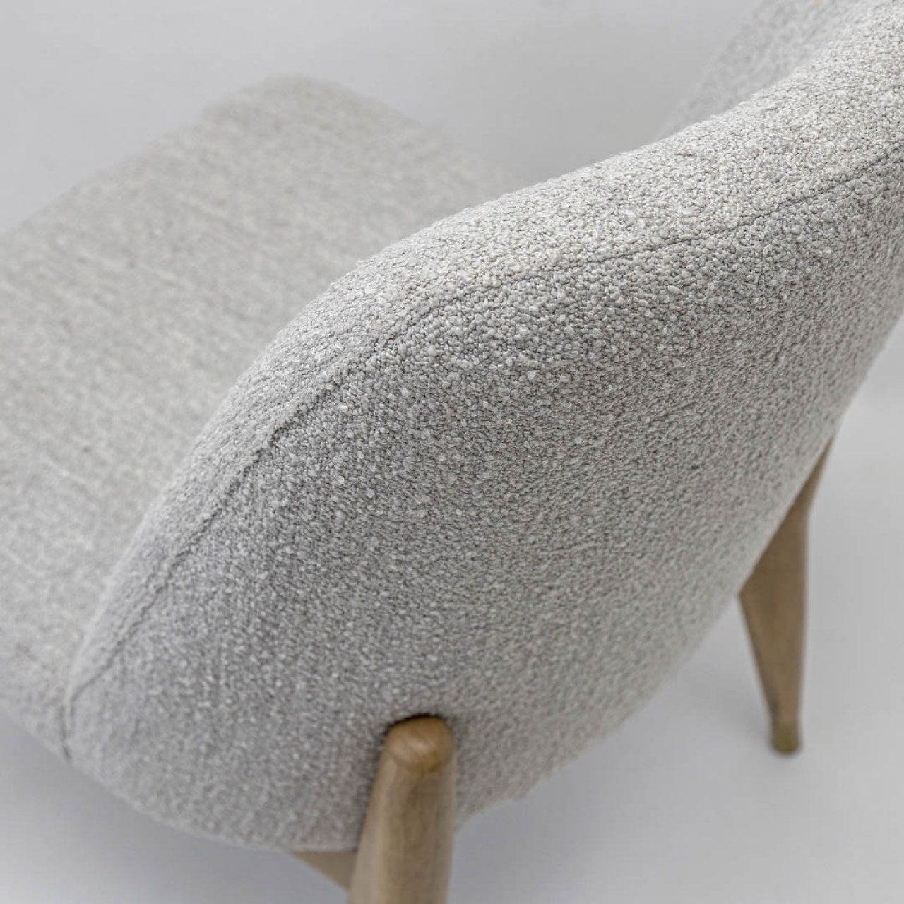 baseFawcett Dining Chair - Taupe Boucle - Dekor Butik