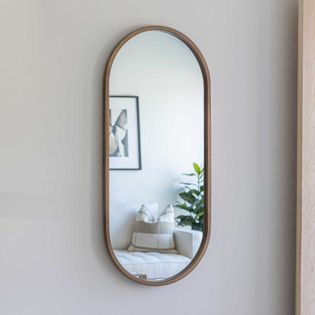 Fawn Oval Mirror - Large - Dekor Butik