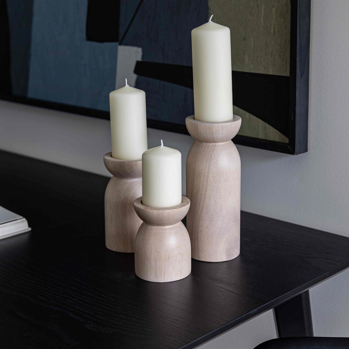 Fawn Pillar Candle Holder (Set of 3) - Dekor Butik