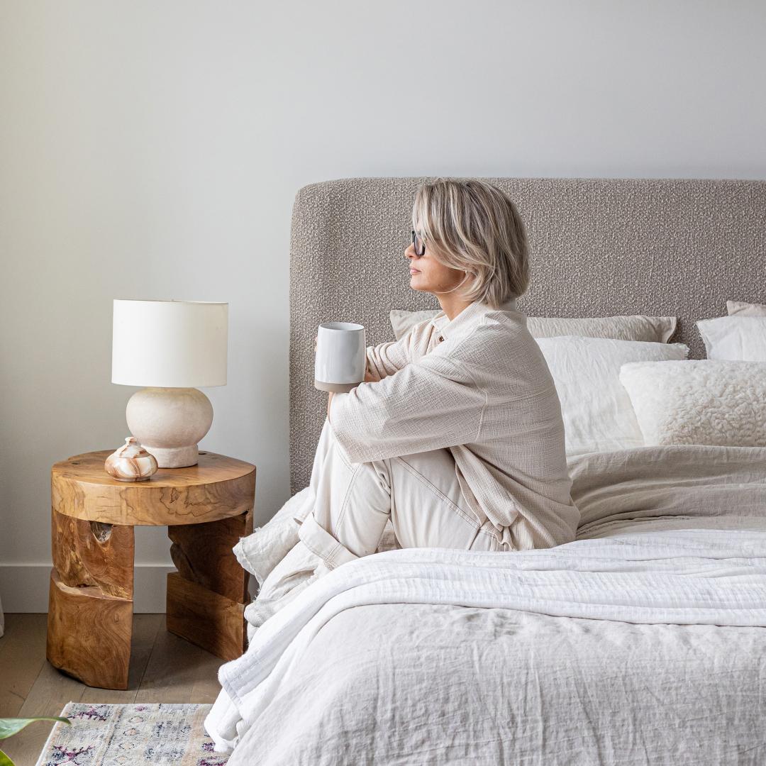 baseFaye King Bed Short - Truffle - Dekor Butik