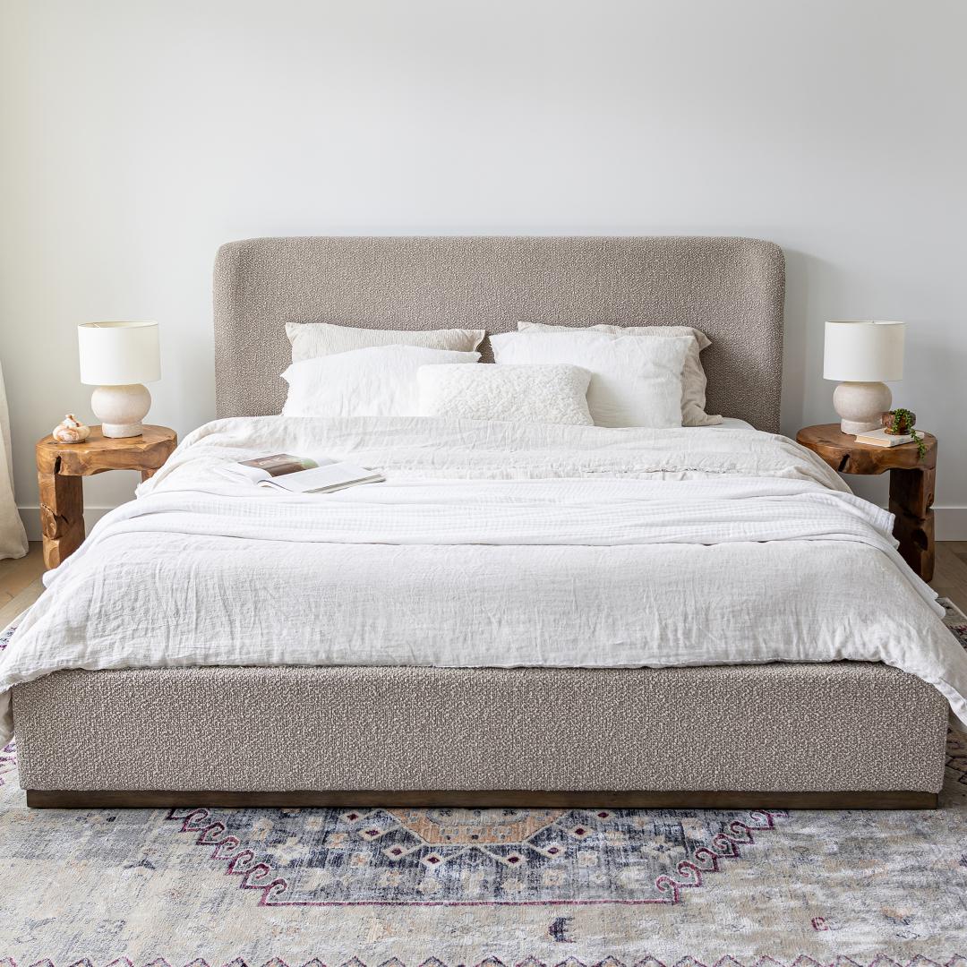 baseFaye King Bed Short - Truffle - Dekor Butik