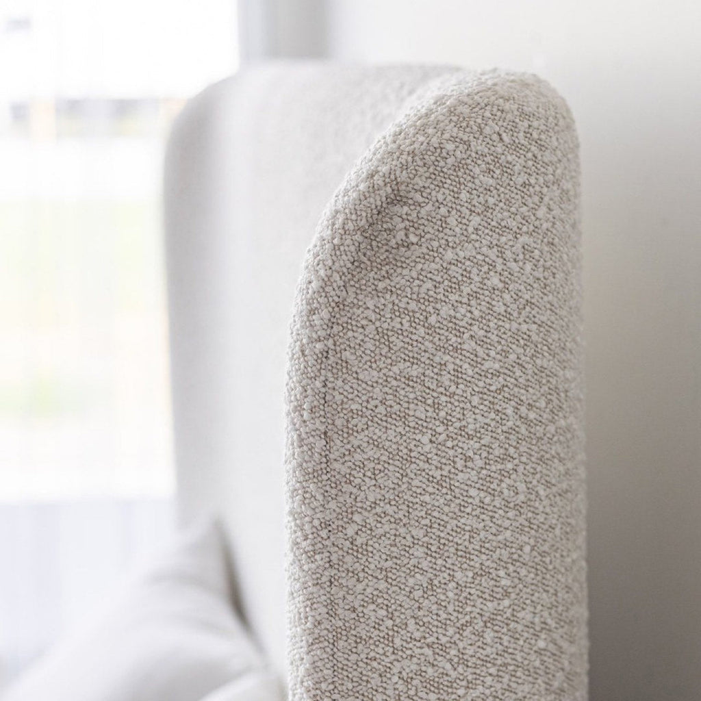 baseFaye Queen Bed - Off White - Dekor Butik