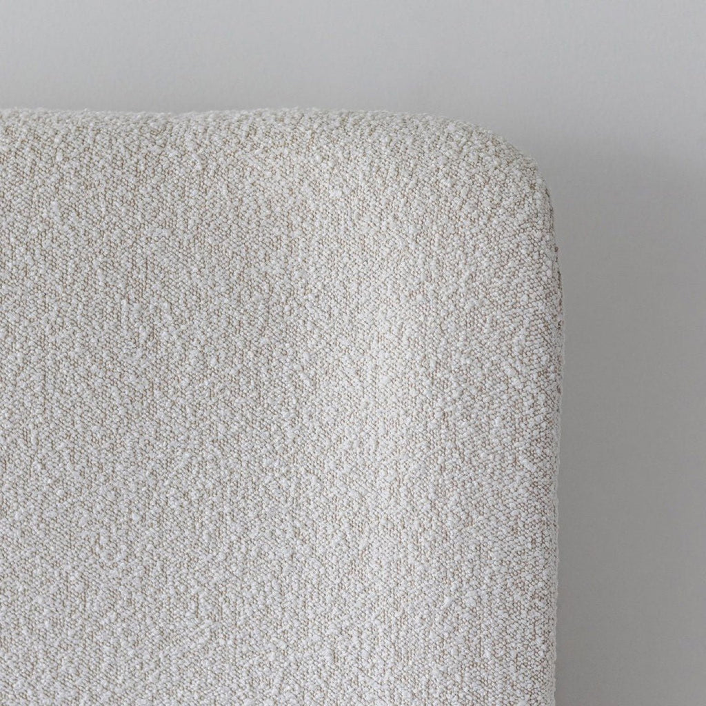 baseFaye Queen Bed - Off White - Dekor Butik