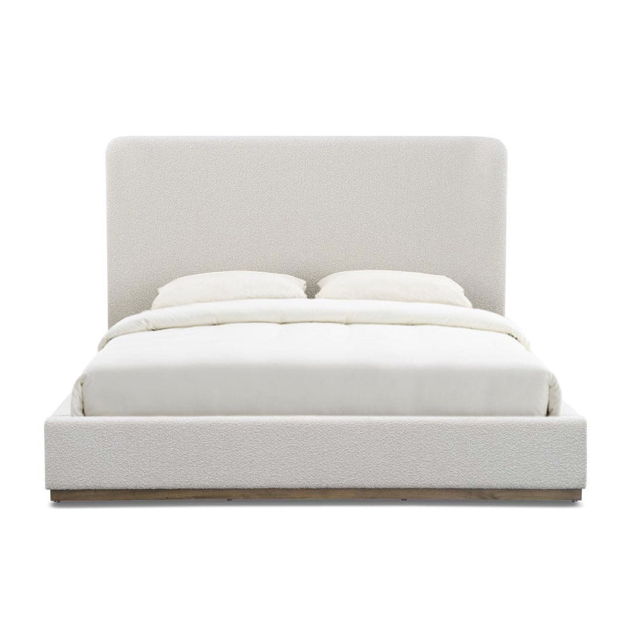 baseFaye Queen Bed - Off White - Dekor Butik