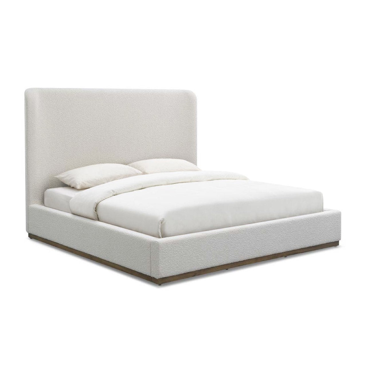 baseFaye Queen Bed - Off White - Dekor Butik