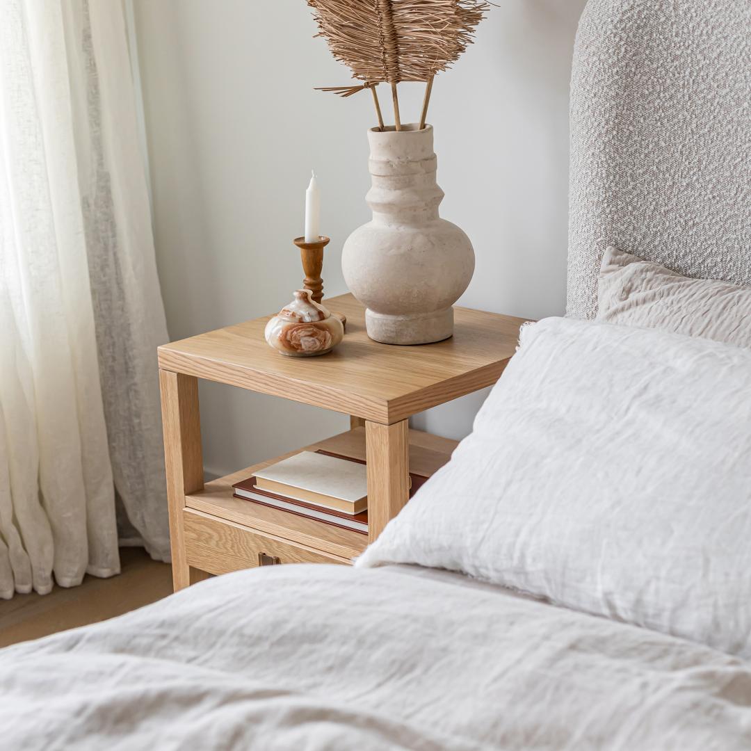 baseFaye Queen Bed Short - Off White - Dekor Butik