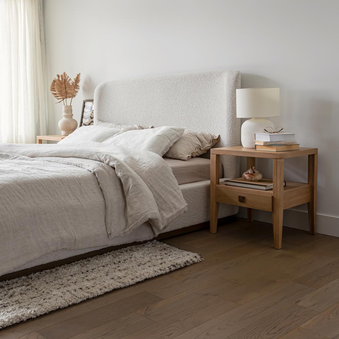 baseFaye Queen Bed Short - Off White - Dekor Butik