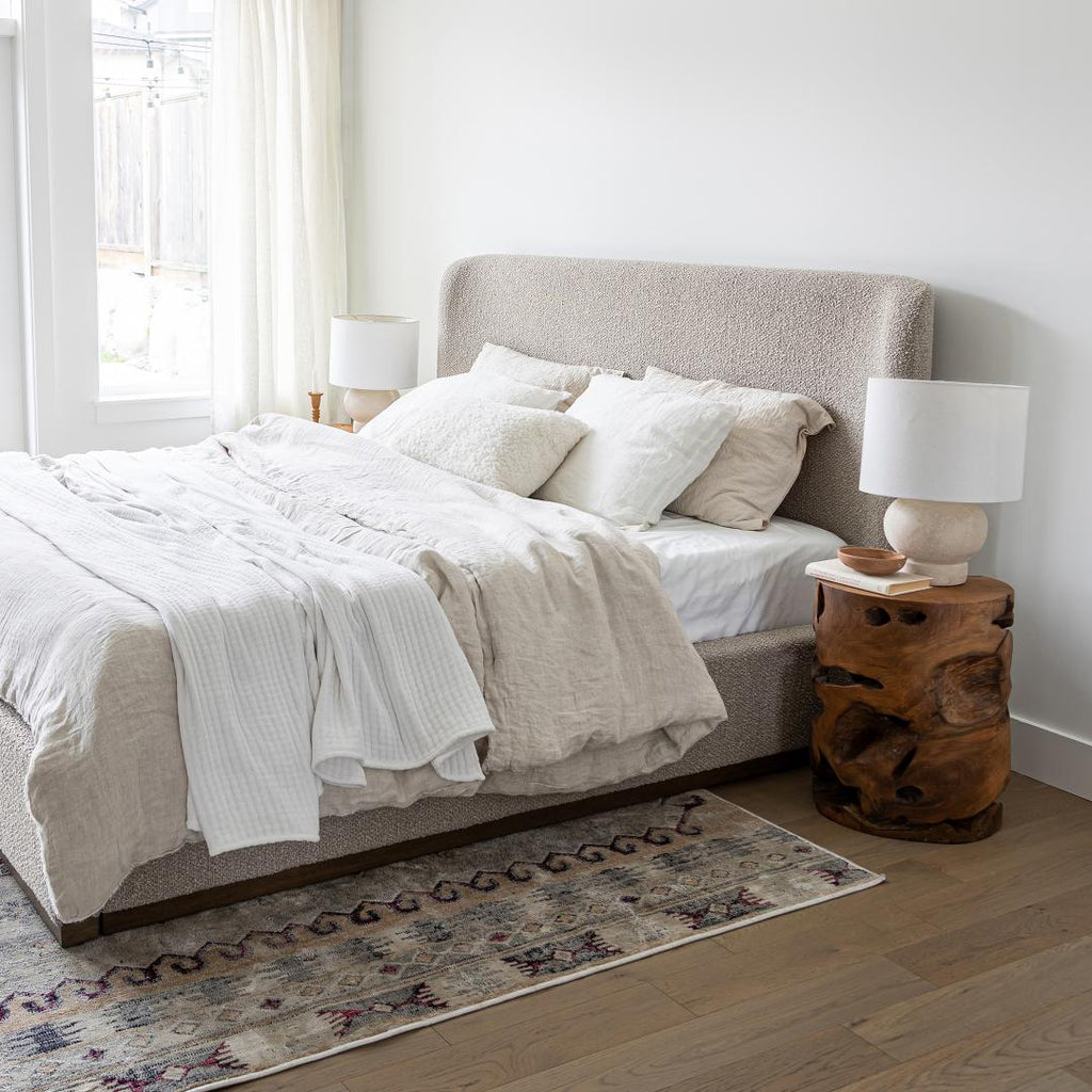 baseFaye Queen Bed Short - Truffle - Dekor Butik