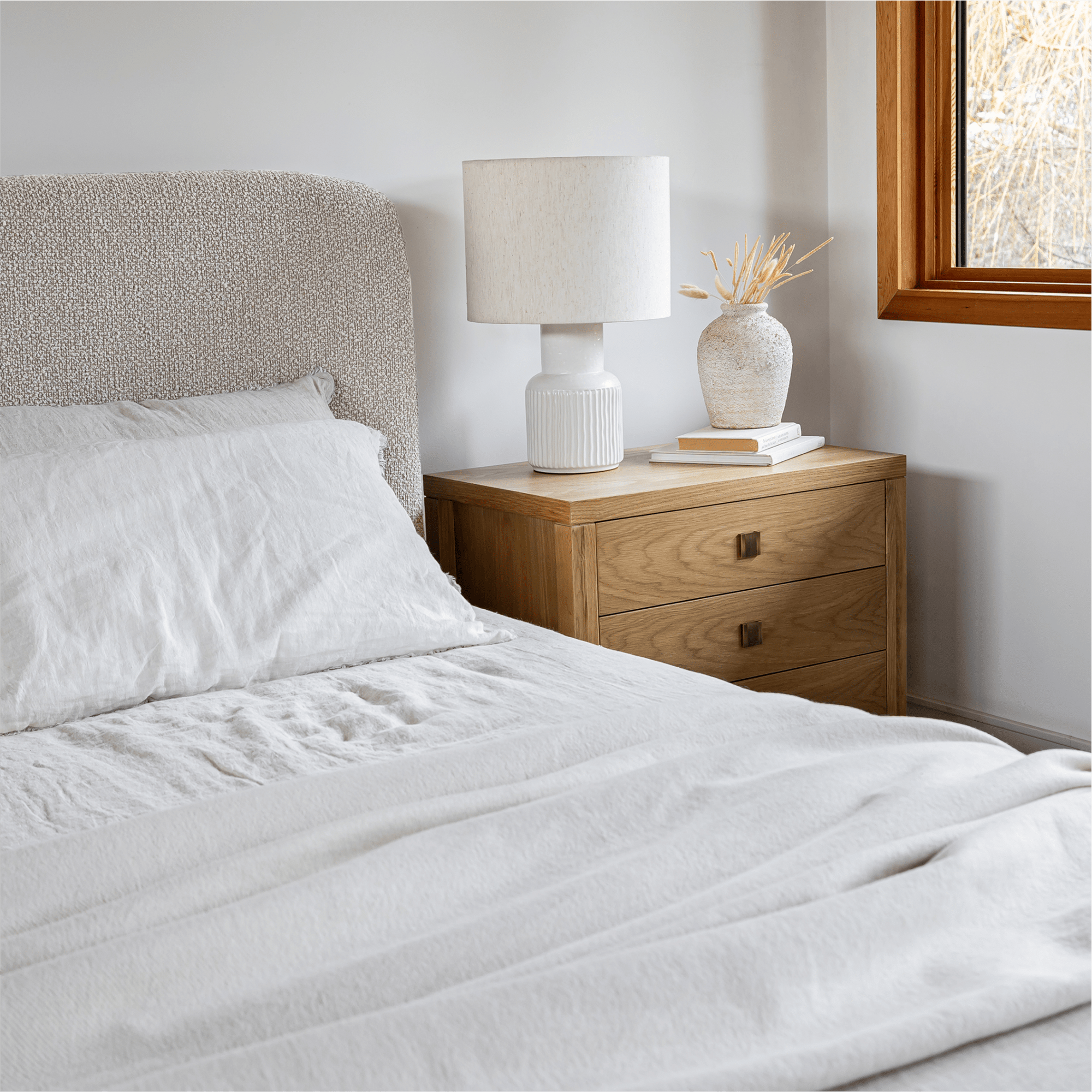 baseFaye Queen Bed Short - Truffle - Dekor Butik