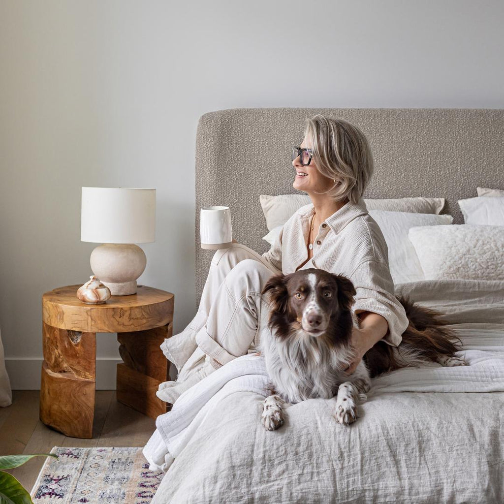 baseFaye Queen Bed Short - Truffle - Dekor Butik