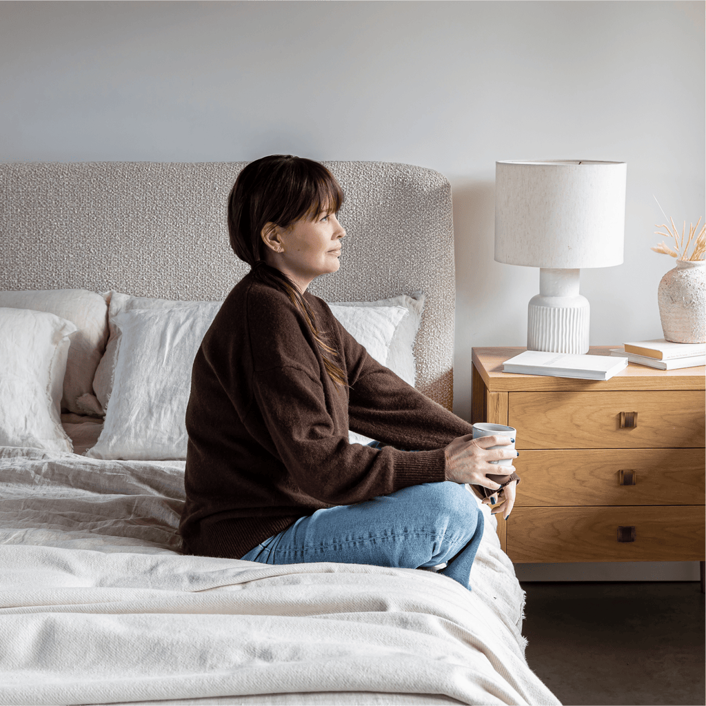 baseFaye Queen Bed Short - Truffle - Dekor Butik