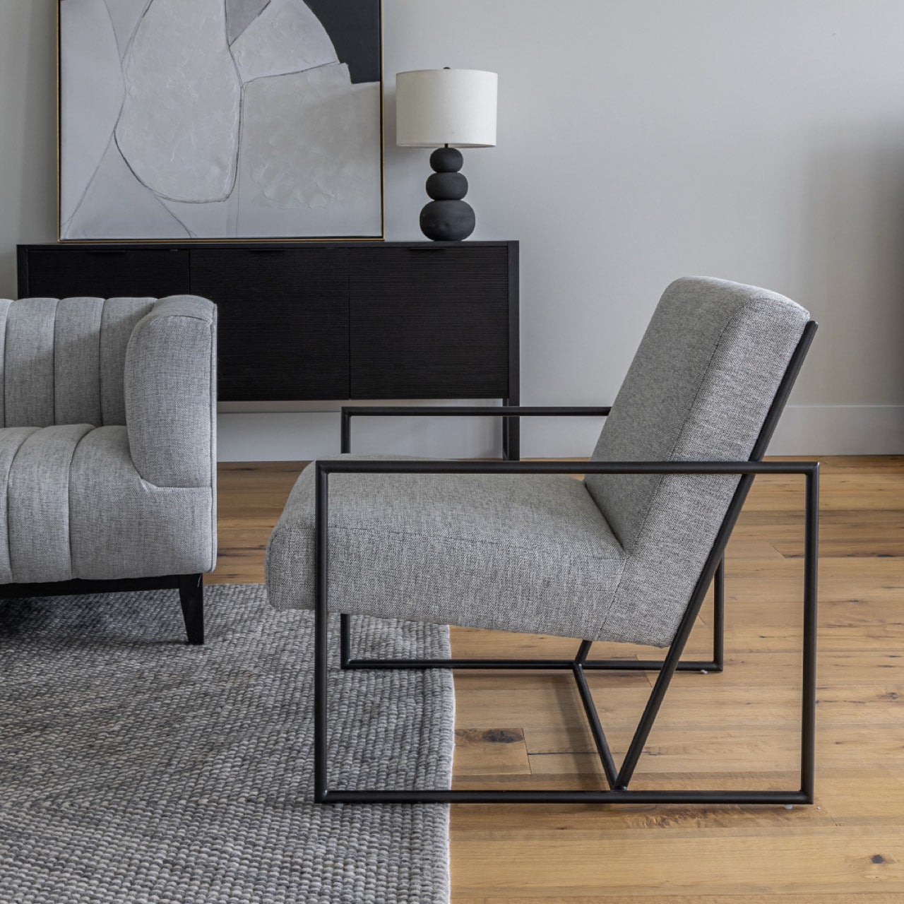 saleFerris Condo Size Chair - Stone - Dekor Butik