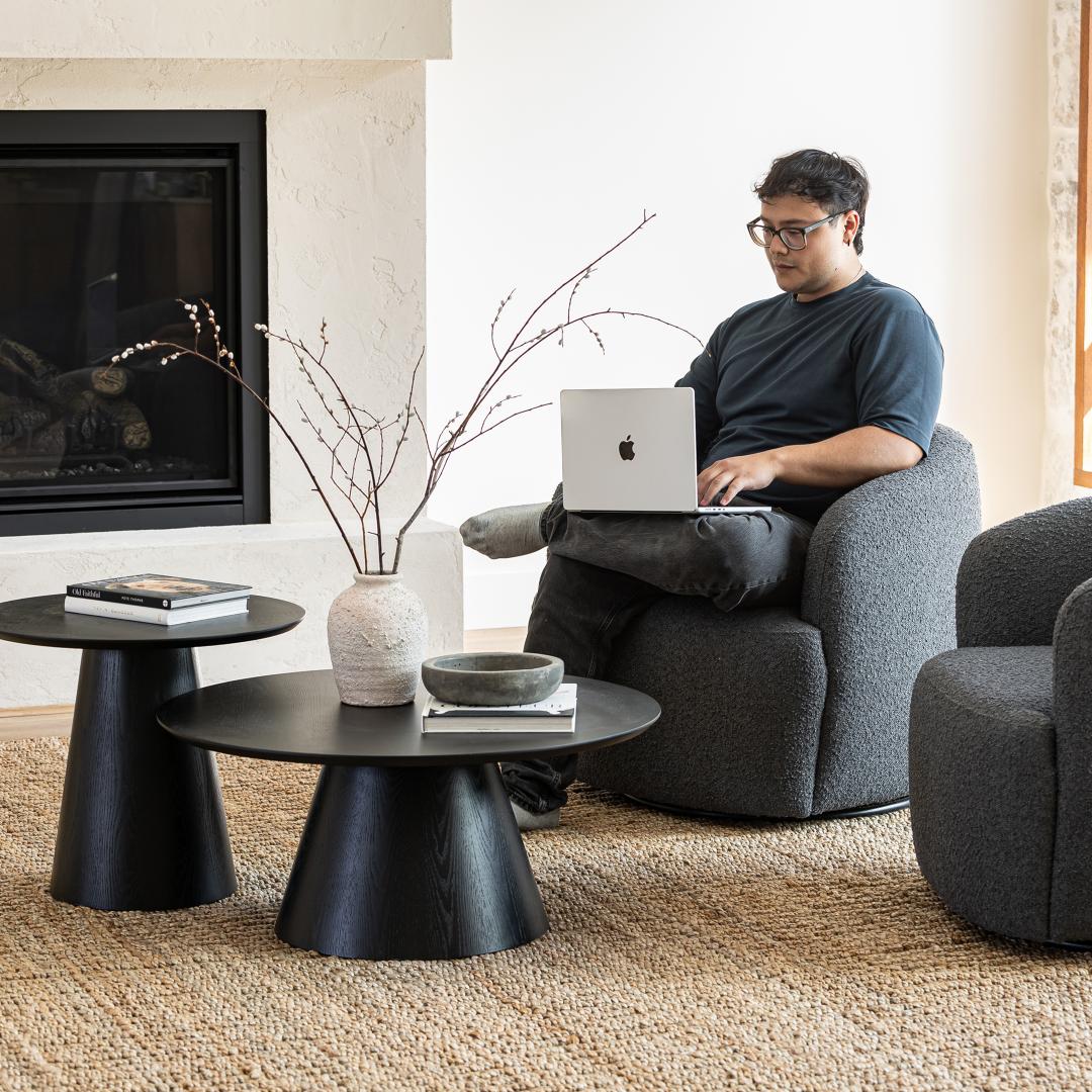 Fete Coffee Table - Smoked Black - Dekor Butik